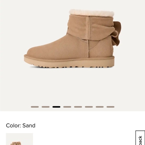UGG Sand classic mini bow boots - Picture 2 of 7